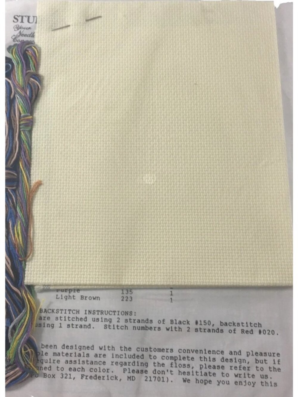 Cross Stitch Kit Studio M Your Needlecraft Connection Golfers Excuses 11137 New - Picture 3 of 5